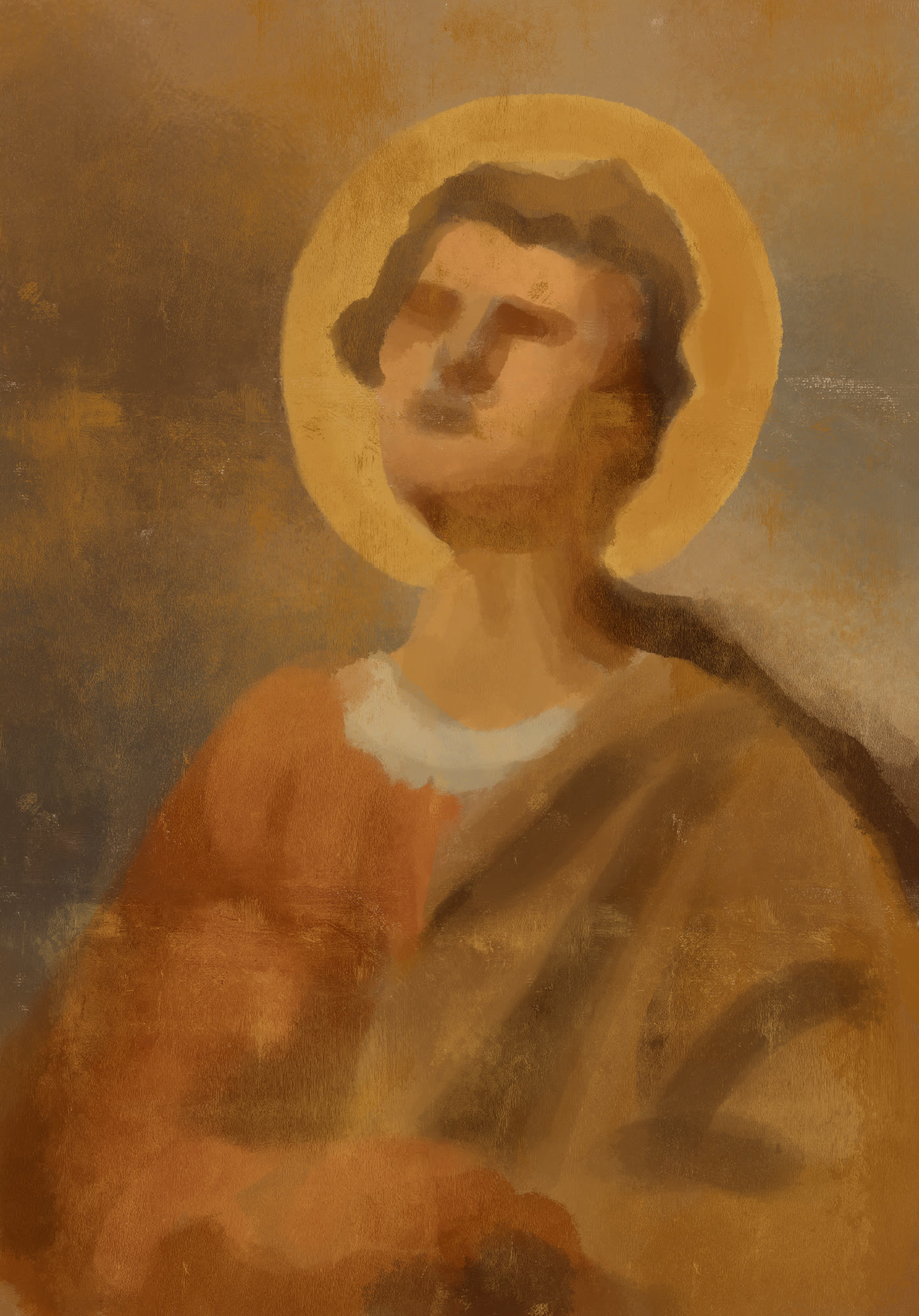 Painings found in the first room of the museum, inspired by the Baroque period