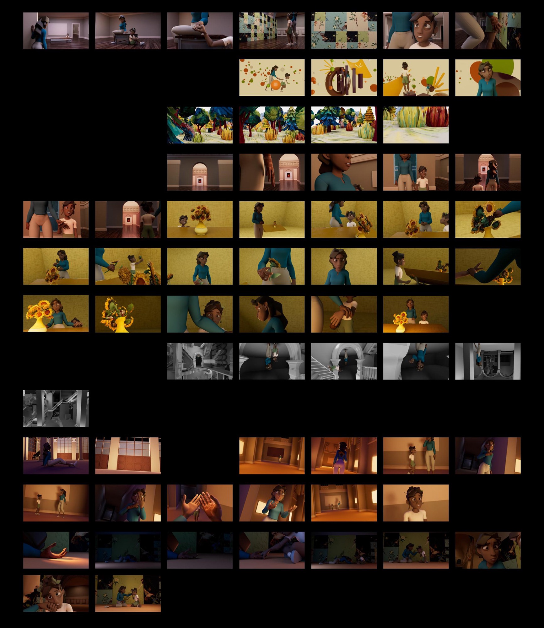 The lighting pass for the final film